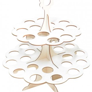 Ξύλινο Διακοσμητικό σταντ για χωνάκια σε τραπέζι ευχών