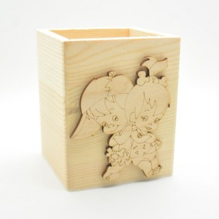 Μολυβοθήκη Ξύλινη σταλίτσα και bamm bamm Μολυβοθήκη Ξύλινη σταλίτσα και bamm bamm