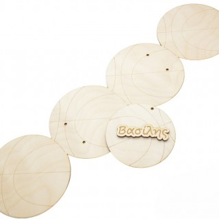 Ξύλινη Πλάτη λαμπάδας μπάλα μπάσκετ με όνομα