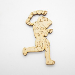 Ξύλινο διακοσμητικό καραγκιόζης