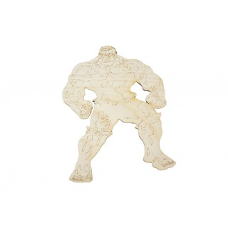 Ξύλινo Διακοσμητικό Hulk