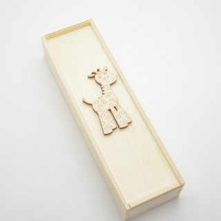 Ξύλινη Κασετίνα καμηλοπάρδαλη