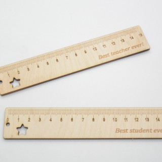 Ξύλινος αναμνηστικός χάρακας με χάραξη Ξύλινος αναμνηστικός χάρακας με χάραξη