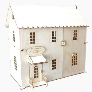 Ξύλινο Κουκλόσπιτο μεγάλο ανοιγόμενο