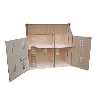 Ξύλινο Κουκλόσπιτο μεγάλο ανοιγόμενο Ξύλινο Κουκλόσπιτο μεγάλο ανοιγόμενο