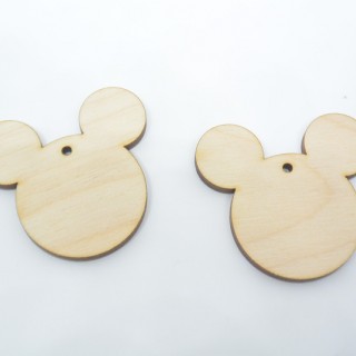 Ξύλινο Διακοσμητικό φατσούλα mickey