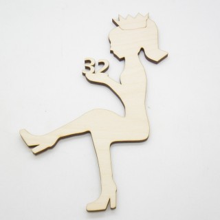 Ξύλινο Διακοσμητικό τούρτας cake topper