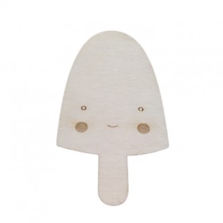 Ξύλινο Διακοσμητικό παγωτό φατσούλα