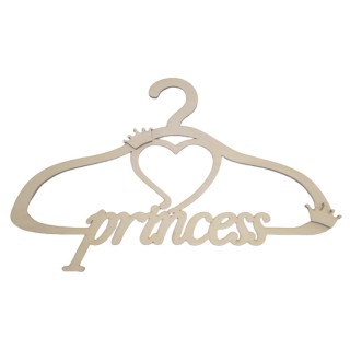 Ξύλινη Κρεμάστρα princess με θέμα κορώνα Ξύλινη Κρεμάστρα princess με θέμα κορώνα