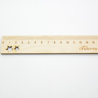 Ξύλινος αναμνηστικός χάρακας με όνομα Ξύλινος αναμνηστικός χάρακας με όνομα