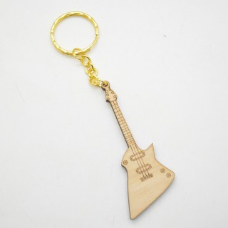 Ξύλινο Μπρελόκ βάπτισης ηλεκτρική κιθάρα Ξύλινο Μπρελόκ βάπτισης ηλεκτρική κιθάρα