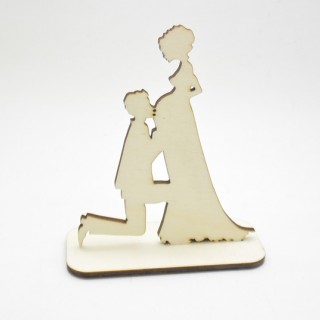 Ξύλινο Σταντ γάμου γαμπρός νύφη