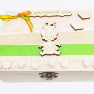 Ξύλινο Κουτί μαρτυρικών σταλίτσα Ξύλινο Κουτί μαρτυρικών σταλίτσα