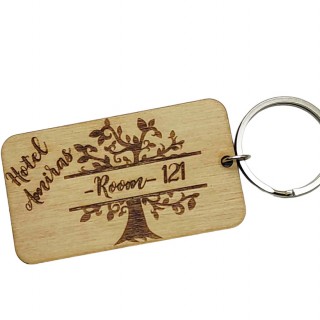 Ξύλινο Μπρελόκ για κλειδιά ξενοδοχείου Ξύλινο Μπρελόκ για κλειδιά ξενοδοχείου
