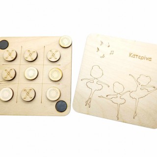 Μπομπονιέρα Ξύλινη τρίλιζα μπαλαρίνες