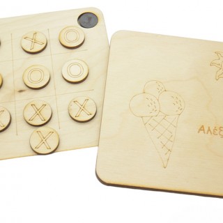 Μπομπονιέρα Ξύλινη τρίλιζα παγωτό