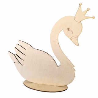 Ξύλινο Σταντ κύκνος 25 εκ