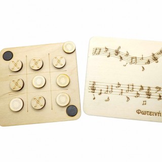 Μπομπονιέρα Ξύλινη τρίλιζα μουσική