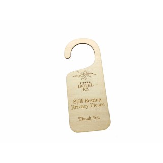 Ξύλινο door hanger do not disturb για ξενοδοχεία ενοικιαζόμενα δωμάτια