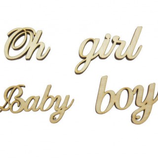 Ξύλινο Διακοσμητικό για baby shower