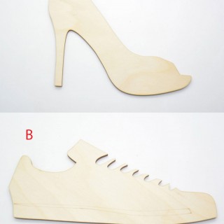 Ξύλινα Διακοσμητικά παπούτσια 20 εκ