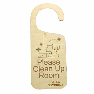 Ξύλινο door hanger 2 όψεων για ξενοδοχεία ενοικιαζόμνα δωμάτια Ξύλινο door hanger 2 όψεων για ξενοδοχεία ενοικιαζόμνα δωμάτια