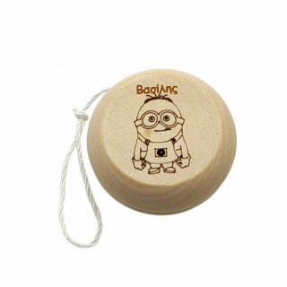 Ξύλινο ΓΙΟ ΓΙΟ με θέμα minions και όνομα