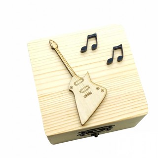 Μπομπονιέρα Ξύλινο κουτί ηλεκτρική κιθάρα