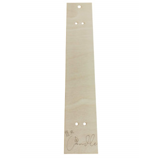 Ξύλινη Πλάτη λαμπάδας με χάραξη της επωνυμίας σας