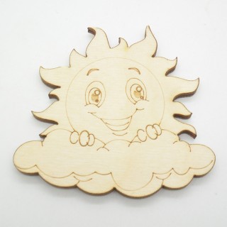 Ξύλινος Διακοσμητικός ήλιος