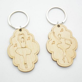 Ξύλινο Μπρελόκ μπαλαρίνα Ξύλινο Μπρελόκ μπαλαρίνα