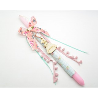 Πασχαλινή λαμπάδα καρεκλάκι φαγητού κούκλας