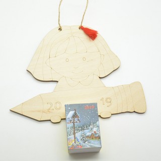 Ξύλινο Ημερολόγιο κοριτσάκι 2026