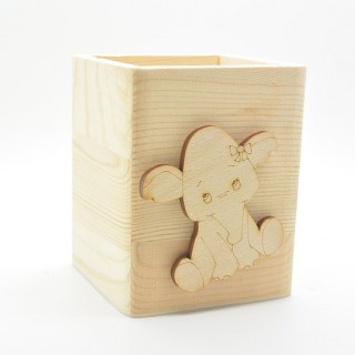 Μολυβοθήκη Ξύλινη ελεφαντάκι Μολυβοθήκη Ξύλινη ελεφαντάκι