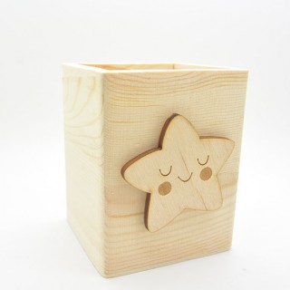 Μολυβοθήκη Ξύλινη αστέρι  Μολυβοθήκη Ξύλινη αστέρι