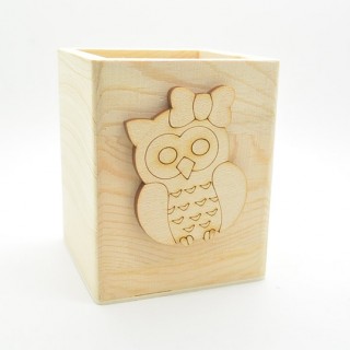 Μολυβοθήκη Ξύλινη κουκουβάγια  Μολυβοθήκη Ξύλινη κουκουβάγια