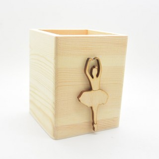 Μολυβοθήκη Ξύλινη μπαλαρίνα Μολυβοθήκη Ξύλινη μπαλαρίνα