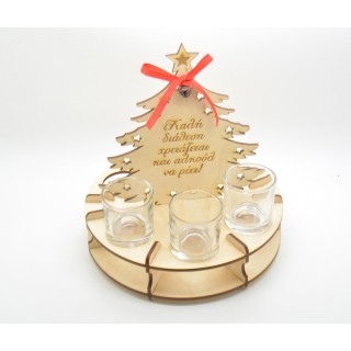 Χριστουγεννιάτικο δώρο βάση για σφηνοπότηρα