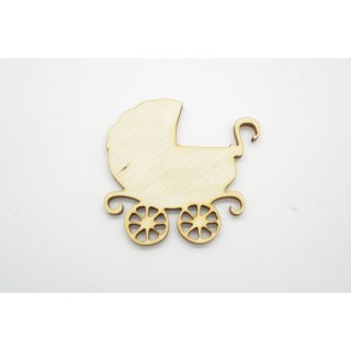 Ξύλινο Διακοσμητικό καρότσι