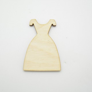 Ξύλινο Διακοσμητικό φόρεμα