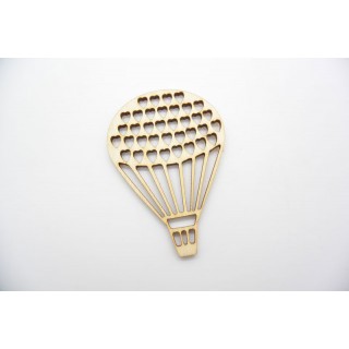 Ξύλινο Διακοσμητικό αερόστατο με καρδιές Ξύλινο Διακοσμητικό αερόστατο με καρδιές