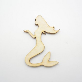 Ξύλινη Διακοσμητική γοργόνα απλή Ξύλινη Διακοσμητική γοργόνα απλή