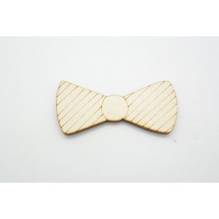 Ξύλινο Διακοσμητικό παπιγιόν με ρίγες Ξύλινο Διακοσμητικό παπιγιόν με ρίγες