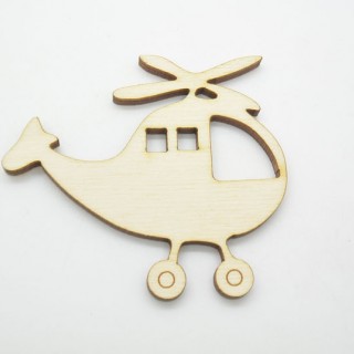 Ξύλινο Διακοσμητικό ελικόπτερο