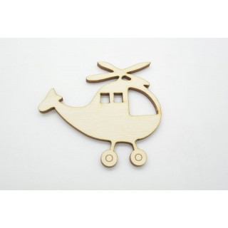 Ξύλινο Διακοσμητικό ελικόπτερο