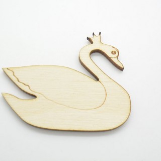 Ξύλινος Διακοσμητικός κύκνος 