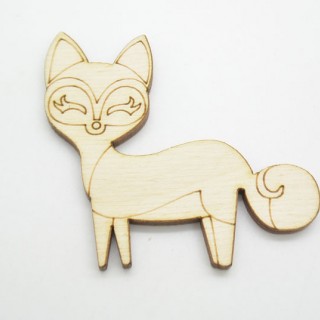 Ξύλινη Διακοσμητική αλεπού