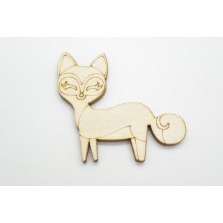 Ξύλινη Διακοσμητική αλεπού