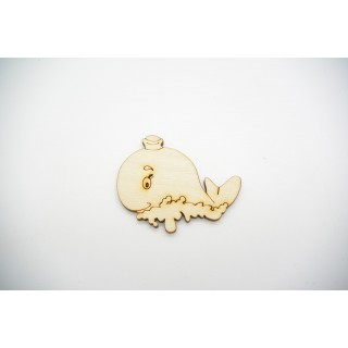 Ξύλινη Διακοσμητική φάλαινα