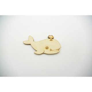 Ξύλινη Διακοσμητική φάλαινα